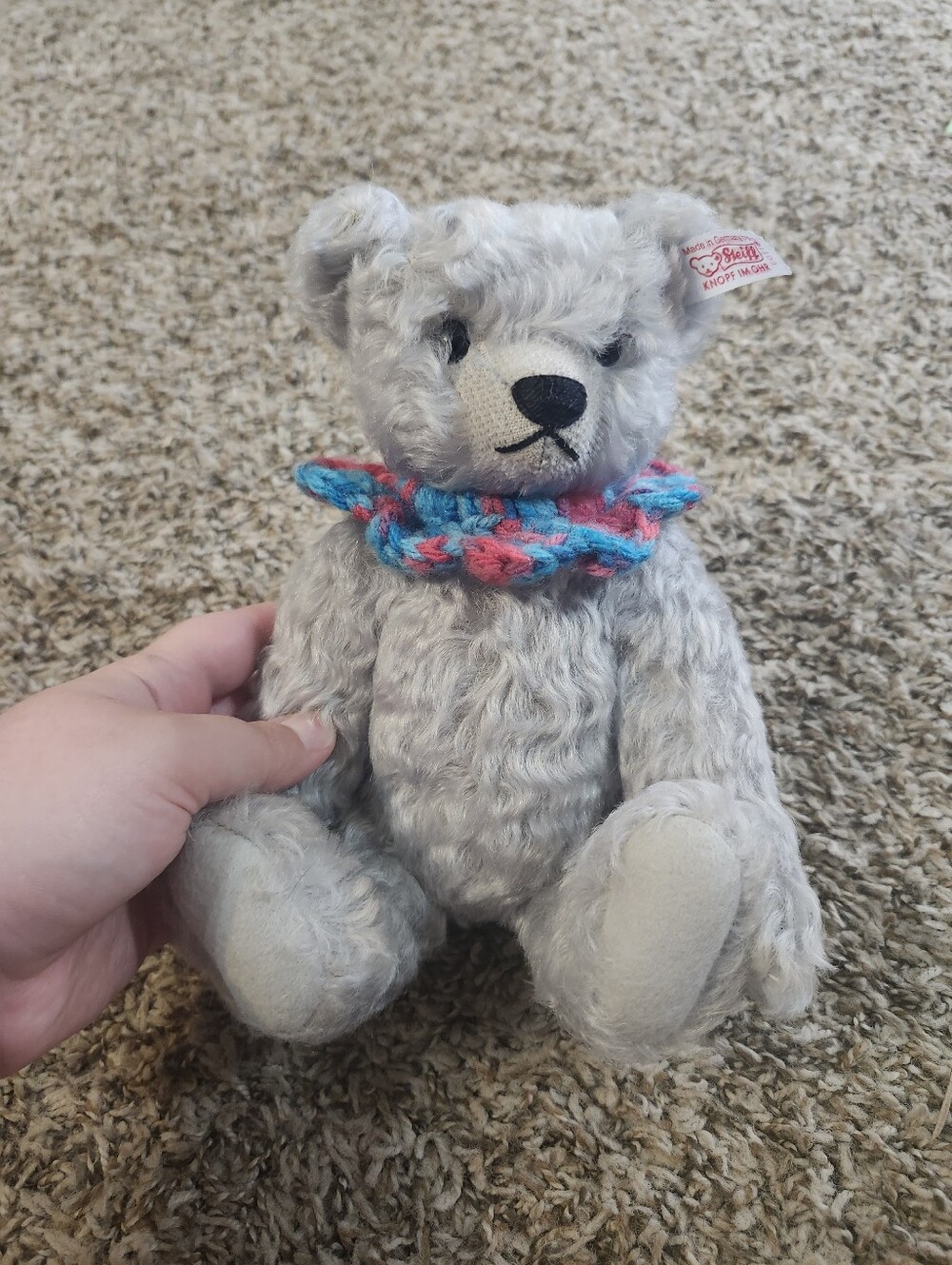 Steiff German Grey Teddy Bear Plush Collectible